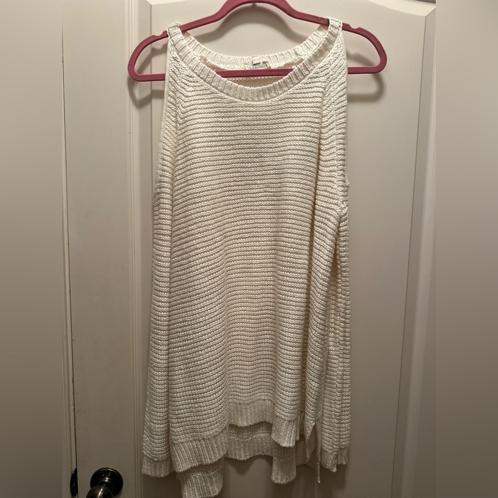 Show Me Your MuMu Cream Off-Shoulder Sweater - Picture 6 of 12